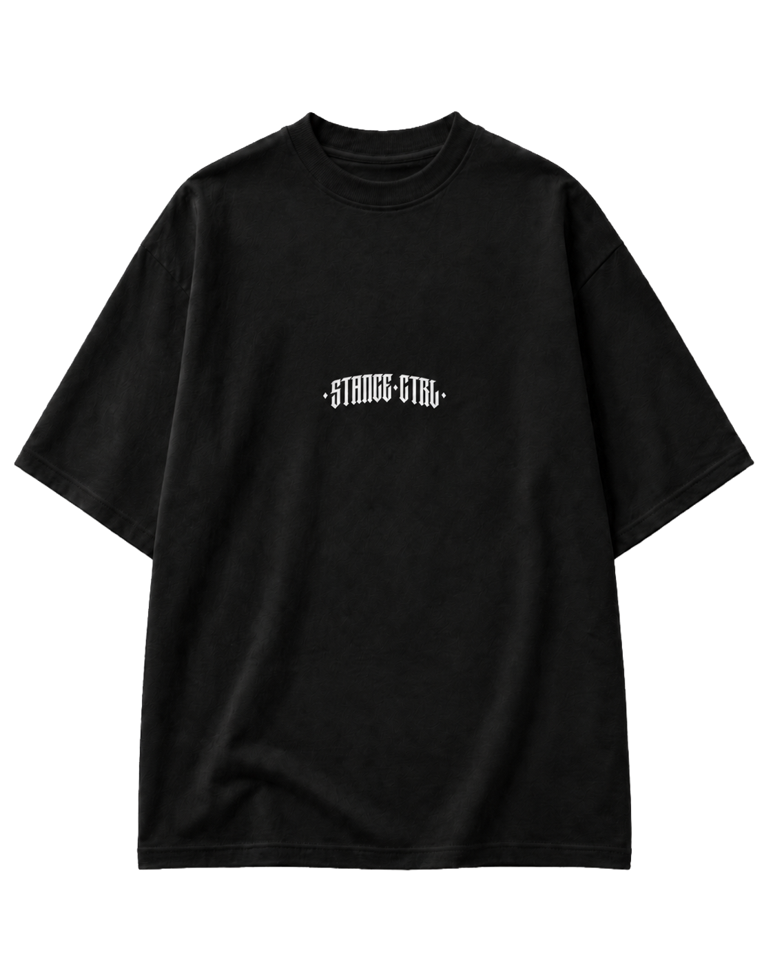 'Tagged' Oversized T-Shirt - Black